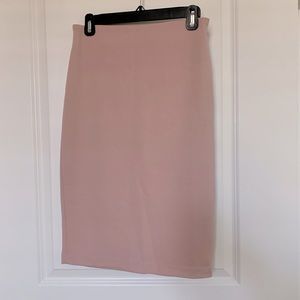 Philosophy Bodycon Midi Pencil Skirt Size 2 New with Tags Blush Pink